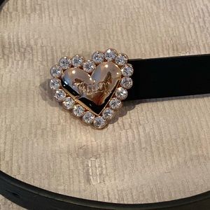 NWOT, JUICY COTOUR Heart Belt with crystals, gold